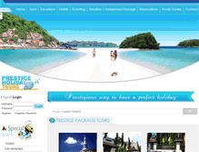 Tablet Screenshot of prestigeholiday.com